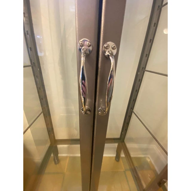 Mid-Century Modern Dulton for Restoration Hardware Large Pharmacy Cabinet For Sale - Image 3 of 5