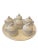 Italian Late 20th Century Mottahedeh Pots De Crème With Platter For Sale - Image 3 of 6