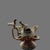 14th Century Islamic Copper Alloy Oil Lamp with Bird Handle For Sale - Image 6 of 9
