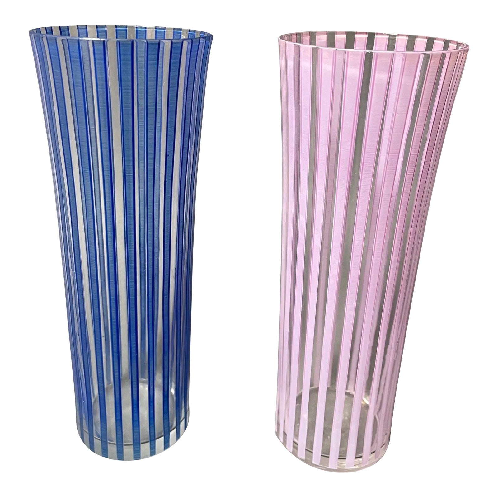 Bengt Orup Mid Century Art Glass Tumbler Sweden Johansfors