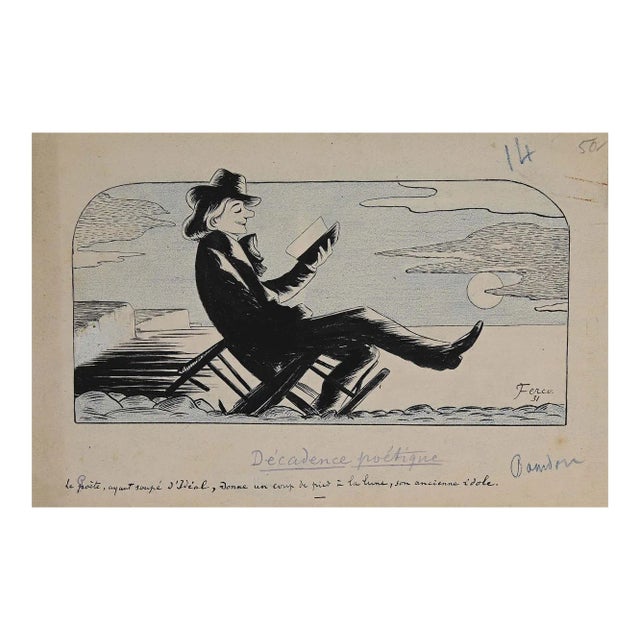 Ferco, Poetic Decadence, Drawing, 1931 For Sale