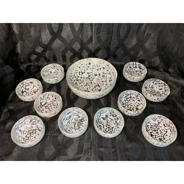 1960s Cenedese Murano Cased Glass Serving Bowl Set - 11 Pieces For Sale - Image 13 of 13