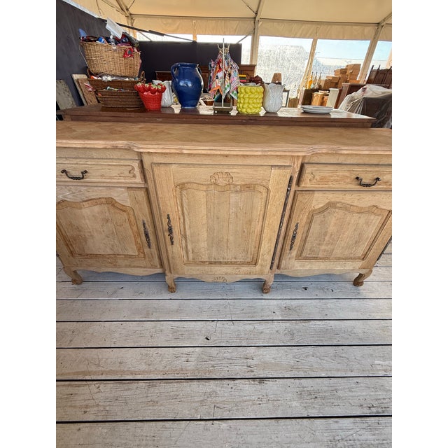 Tan 1910s French Louis XV Provincial Bleached Sideboards For Sale - Image 8 of 12
