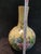 Chinese Ceramic Vase Qing Dynasty Qianlong Marked Yellow Ground Famille Rose Porcelain Tianqiu Vase Hand Carved Peacocks Pattern For Sale - Image 9 of 10