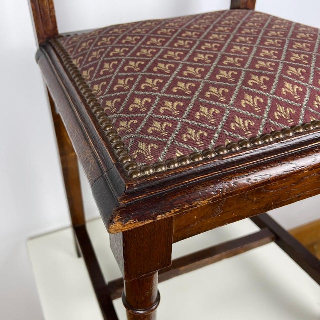 Antique Henry II Oak Chair Side Chair For Sale - Image 9 of 12