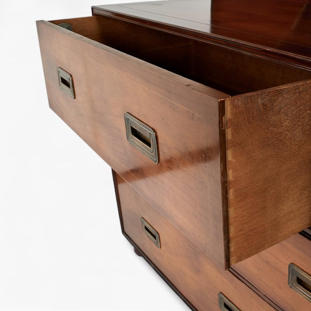Late 20th Century Mid Century Campaign Chest by Baker For Sale - Image 5 of 12