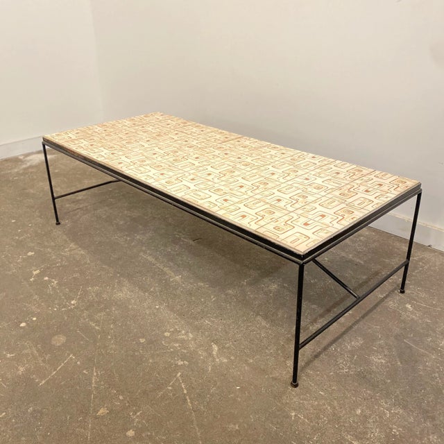 1960s Arden Riddle Tile Top Coffee Table Chairish