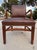 Set of 4 Vintage 1990s Gunlocke Georgian Style Brown Vinyl Armchairs For Sale - Image 16 of 18