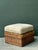 Vintage Braided Rattan Ottoman For Sale - Image 11 of 16