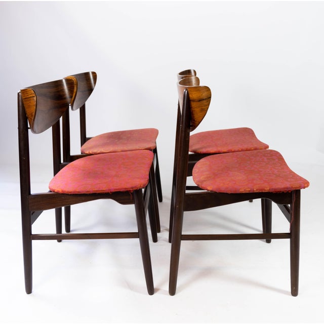 1960s Danish Rosewood Dining Chairs, 1960s, Set of 4 For Sale - Image 5 of 15