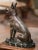 Metal Mid-Century French Spelter German Shepherd Sculpture on Marble Base For Sale - Image 7 of 10