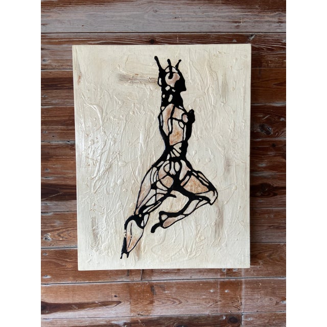 Pair of Vintage Modern Nude Figure Paintings For Sale - Image 4 of 11