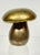 MCM Danish Brass Mushroom Art Objet Paperweight Decor For Sale - Image 4 of 12