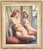 Original French Oil on Canvas – Sittande kvinna vid spegel – Philippe de Rougemont (1891–1965) – Signed – 73 × 60 cm...