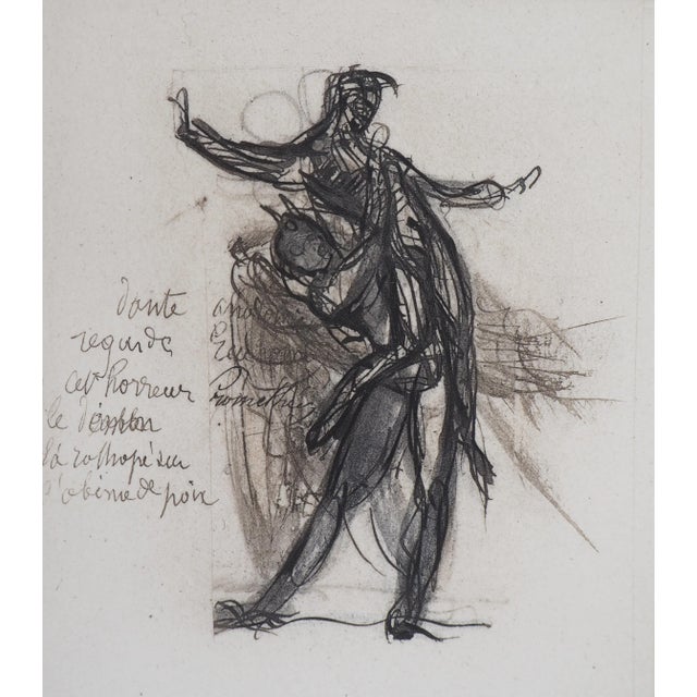After Auguste Rodin, Demon Showing a Shadow Fallen in the Pitch, Engraving For Sale - Image 3 of 6