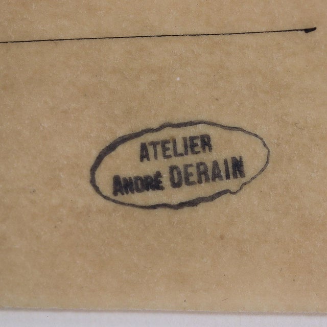 Black Andre Derain Ink on Paper Drawing, Femme Nue Debout For Sale - Image 8 of 9