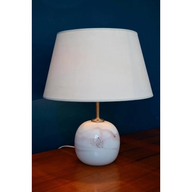 Pink Table Lamp by Jacob E. Bang for Holmegaard, 1980s For Sale - Image 8 of 13