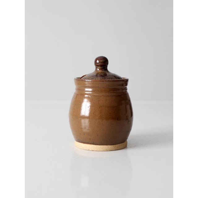 Vintage Handmade Studio Pottery Sugar Bowl For Sale - Image 15 of 15