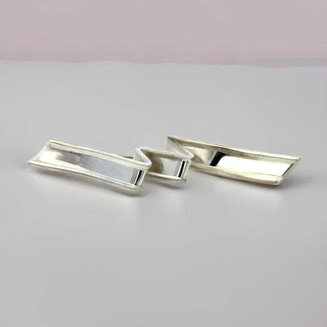Late 20th Century Tiffany & Co Estate Wave Brooch Sterling Silver 5 Grams For Sale - Image 11 of 12