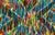 Dynamic Primary Geometric Abstract in Oil on Canvas Colorful and dynamic oil abstracted geometric composition by Ross H....
