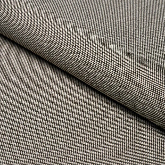 SAMPLE - Schumacher Brock Indoor/Outdoor Fabric In Black For Sale