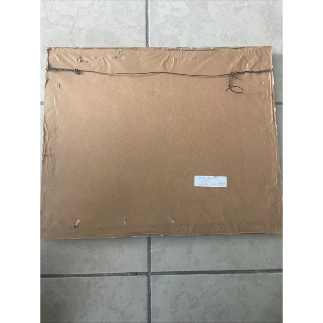 American 1940s Shirley Anderson Wpa Style Watercolor Painting Winter Scene For Sale - Image 3 of 4