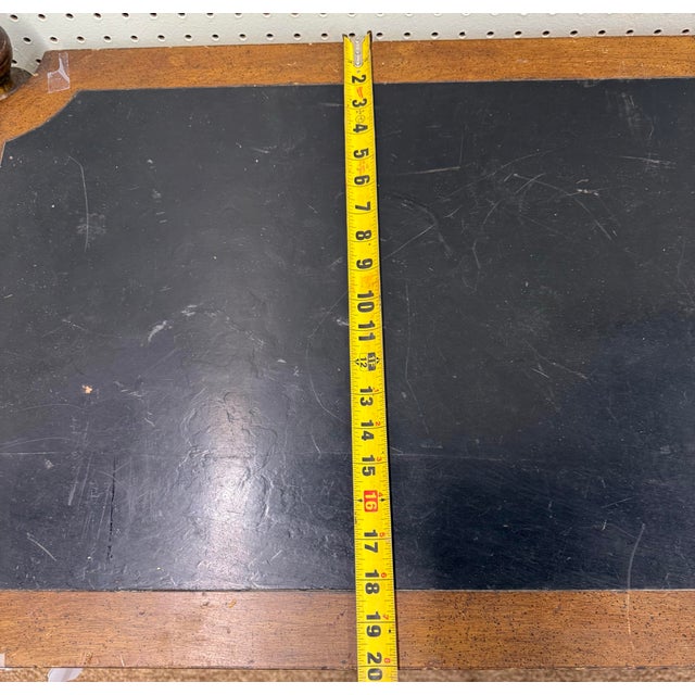 1950s Mid-Century French Wood and Bronze Console Table For Sale In Atlanta - Image 6 of 6