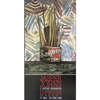 Original Exhibition Poster after Jasper Johns, 1986 For Sale