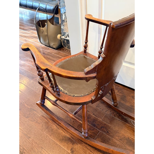 Traditional 1890's Rocking Chair For Sale - Image 3 of 8