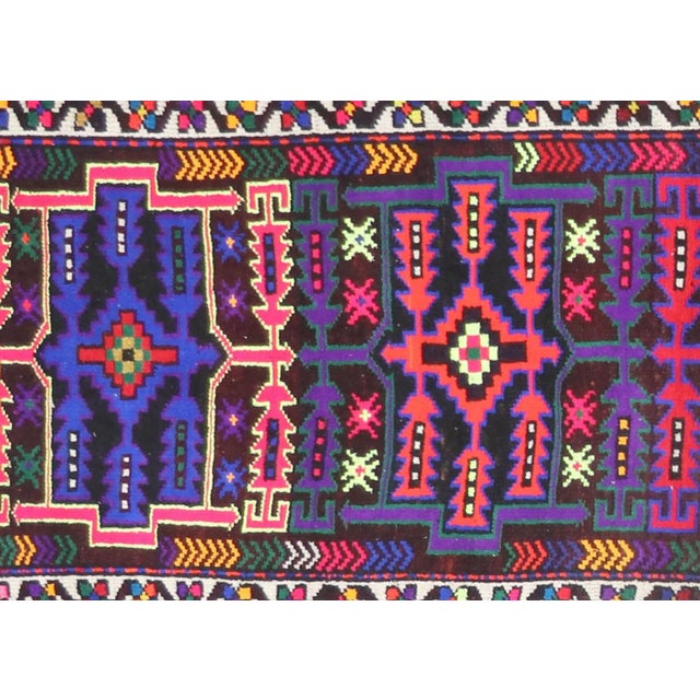1960s Turkish Oushak Runner. Handwoven with wool on wool foundation in the Oushak region of Western Turkey. The Anatolian...