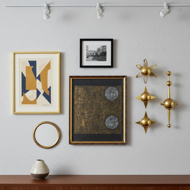 Mid 20th Century Vintage Brass Rubbing-October Labors of the Months-Medieval Style Art-Harvest For Sale - Image 5 of 7