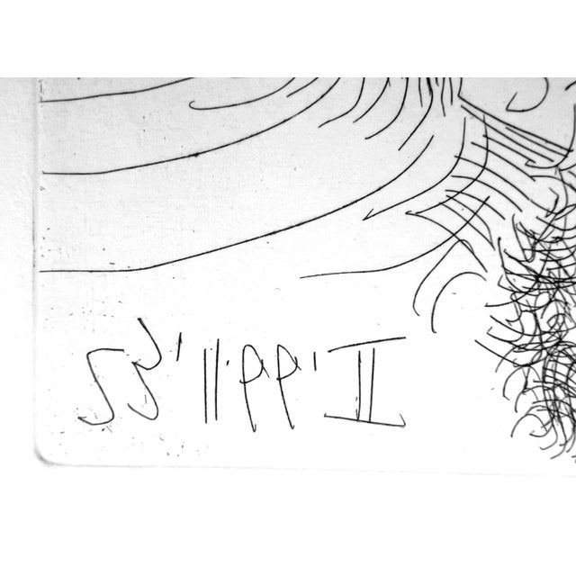 Modern Pablo Picasso, Three Men Arguing with Woman in Front of a Emir, Etching, 1966 For Sale - Image 3 of 6