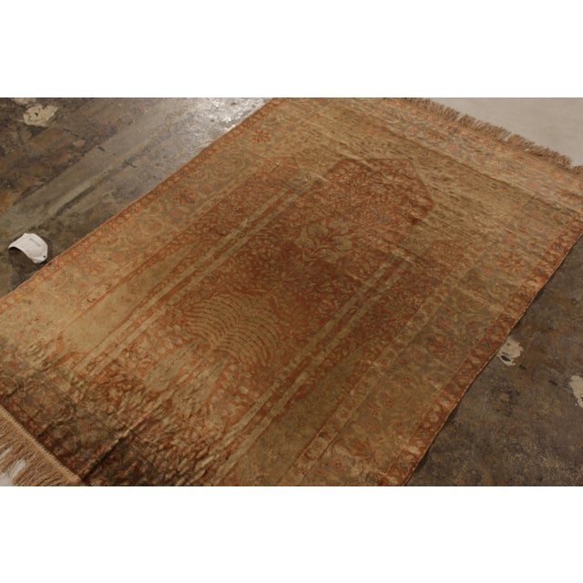 A 4x6 antique Kayseri rug joining Rug & Kilim’s coveted Antique & Vintage Collection. Hand knotted in wool, the rug is a...