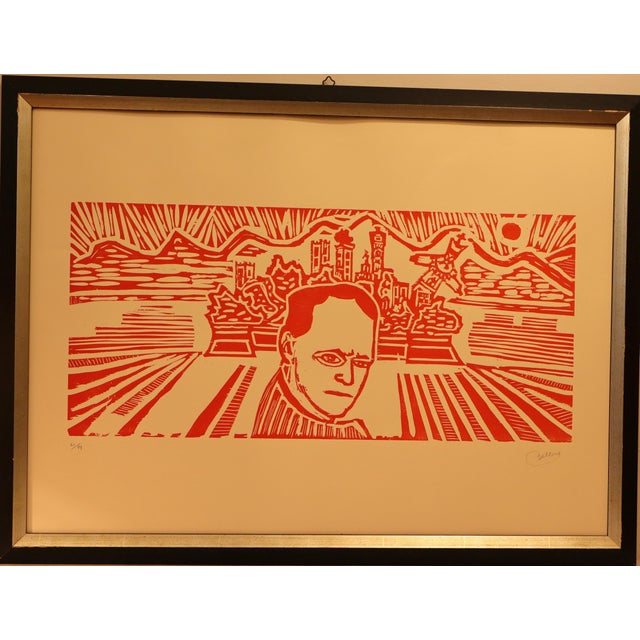 Bellora, Luccan Figure, 1970s, Lithograph, Framed For Sale - Image 3 of 16