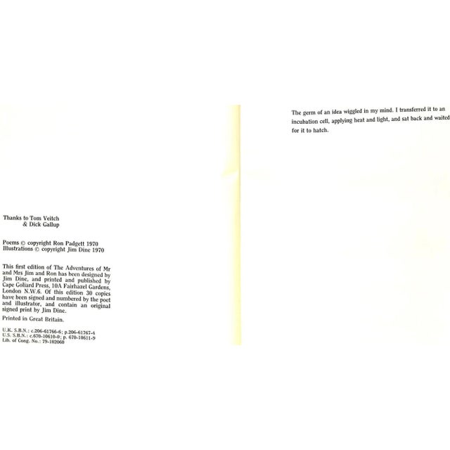 1970s "The Adventures of Mr. And Mrs. Jim and Ron" 1970 Dine, Jim and Padgett, Ron For Sale - Image 5 of 12