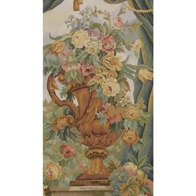 Vintage Tapestry Depicting a Royal Vase For Sale - Image 9 of 9