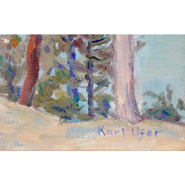 Mid Century Mountain Reflections Landscape by Karl Albert Ufer For Sale - Image 4 of 4