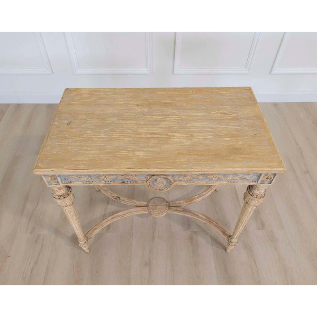 Swedish Gustavian Console Table with Carved Medallion, circa 1860 For Sale - Image 12 of 14