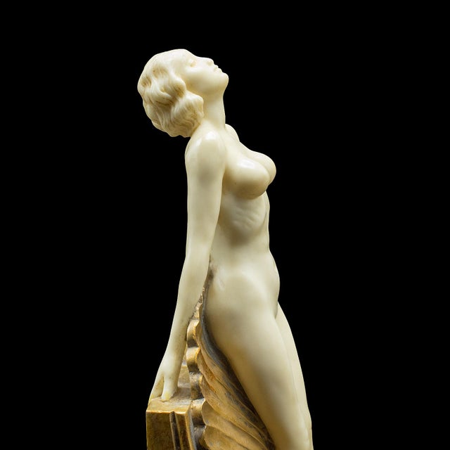 Pair of Vintage Figural Bookends, English, Nude Figure, Art Deco Revival, c.1960 For Sale - Image 11 of 12