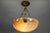 French Art Deco Cream Alabaster and Brass Pendant Light, 1920s For Sale - Image 16 of 18