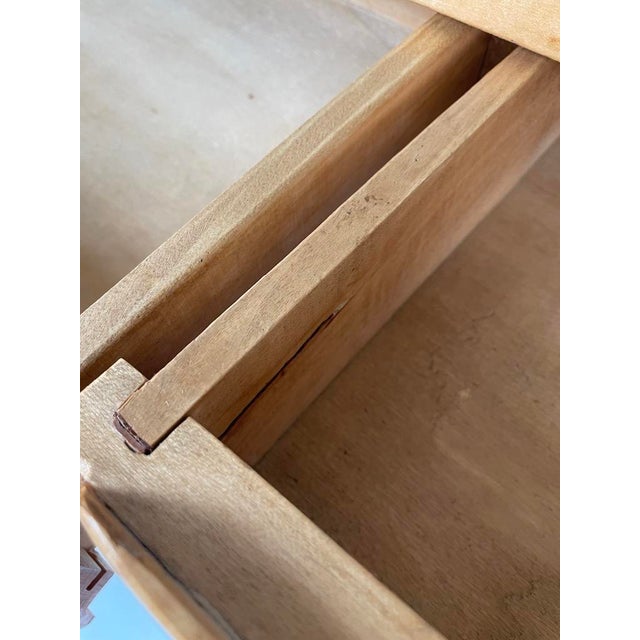 Vintage Brass and Wood Console, 1950s For Sale - Image 12 of 16