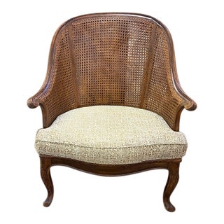 Mid Century Hendrix Allardyce Key West Caned Bergere Chair For Sale