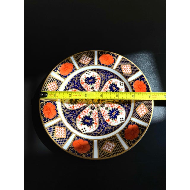1960s 1968 Royal Crown Derby Old Imari ~ Pattern 1128 ~ XXXI ~ Bread Plate For Sale - Image 5 of 5