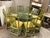 McGuire McGuire Furniture Pistachio Bamboo + Leather Dining Table + Set of Eight Chairs For Sale - Image 4 of 12