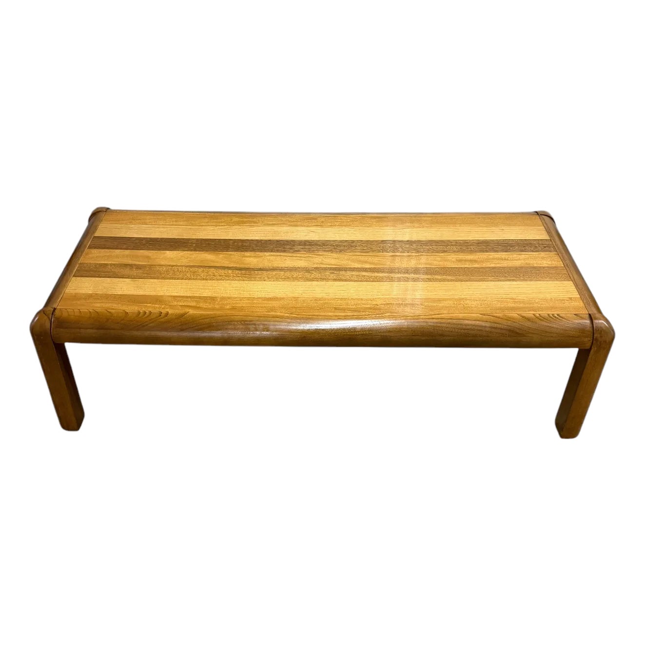 1960s Mid-Century Modern Lane Oak/Maple/Walnut Coffee Table
