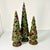 American 1990s Vintage Americana Boho Chic Christmas Holly Topiary Trees Holiday Accents - Set of 3. For Sale - Image 3 of 17