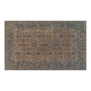 Fine Antique Persian Kirman Handmade Wool Carpet For Sale