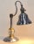 Mid 20th Century Stainless Steel and Brass Table Lamp, American Mid-Century For Sale - Image 5 of 7