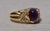 Gold The Bealville: Purple Sapphire and Diamond Cocktail Ring For Sale - Image 8 of 11