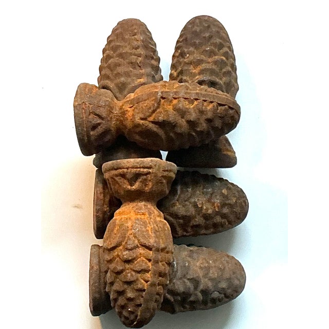 Architectural Pine Cone Ornament in Cast Iron, 1930s For Sale - Image 4 of 5